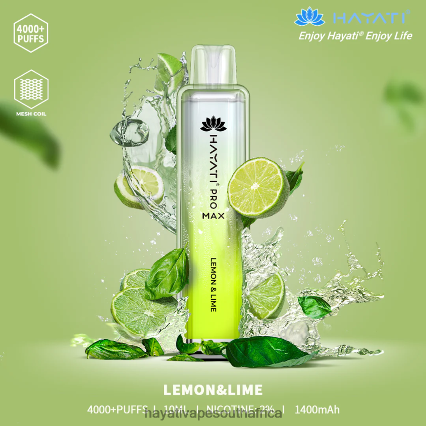 Hayati Store South Africa - Hayati Pro Max Disposable Lemon & Lime 46222V109