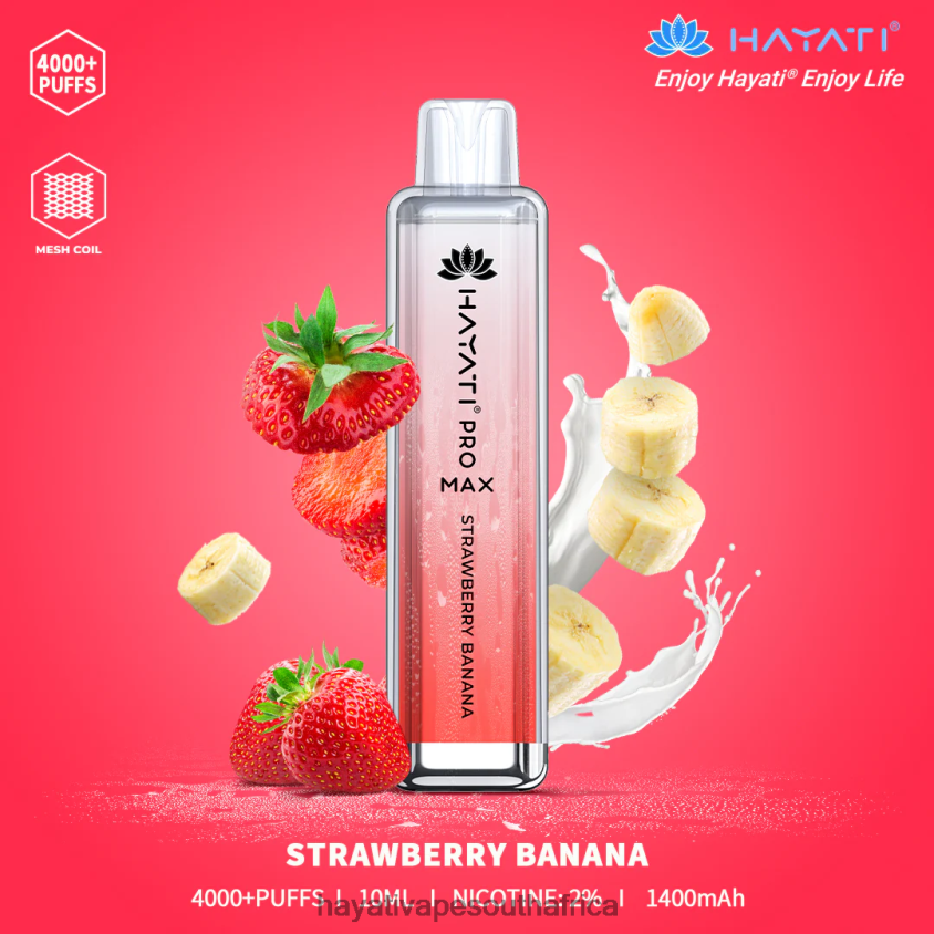 Hayati Store South Africa - Hayati Pro Max Disposable Strawberry Banana 46222V139