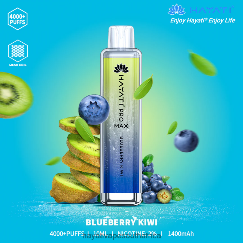 Hayati Vape Shop - Hayati Pro Max Disposable Blueberry Kiwi 46222V98