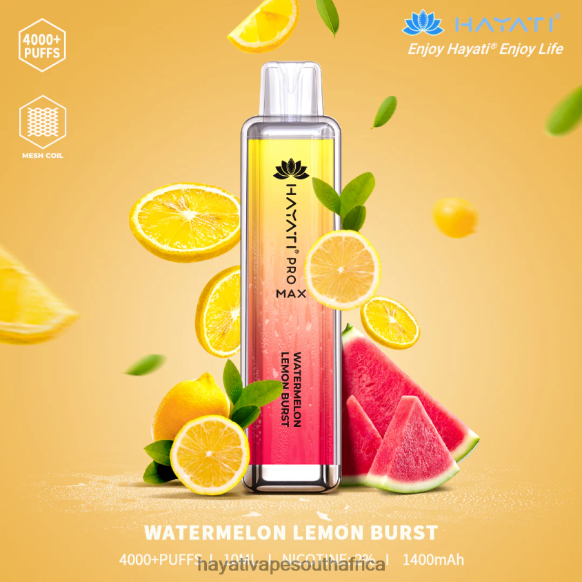 Hayati Vape Shop - Hayati Pro Max Disposable Watermelon Lemon Burst 46222V128