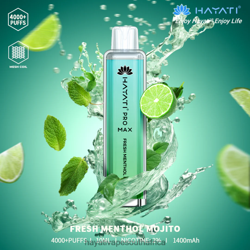 Hayati Vape South Africa - Hayati Pro Max Disposable Fresh Menthol Mojito 46222V133