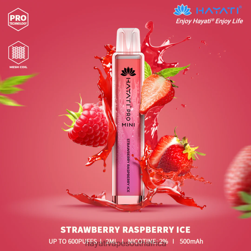 Hayati Cape Town - Hayati Pro Mini Disposable Strawberry Raspberry Ice 46222V22
