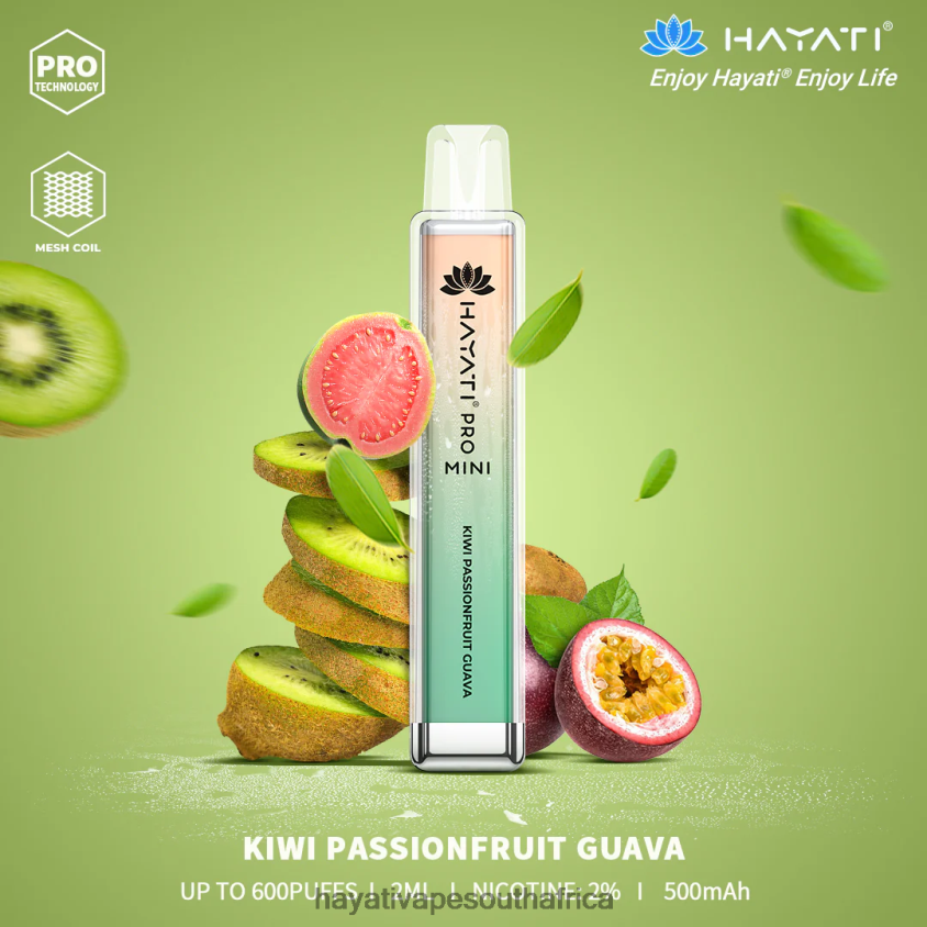 Hayati Vape South Africa - Hayati Pro Mini Disposable Kiwi Passionfruit Cuava 46222V13