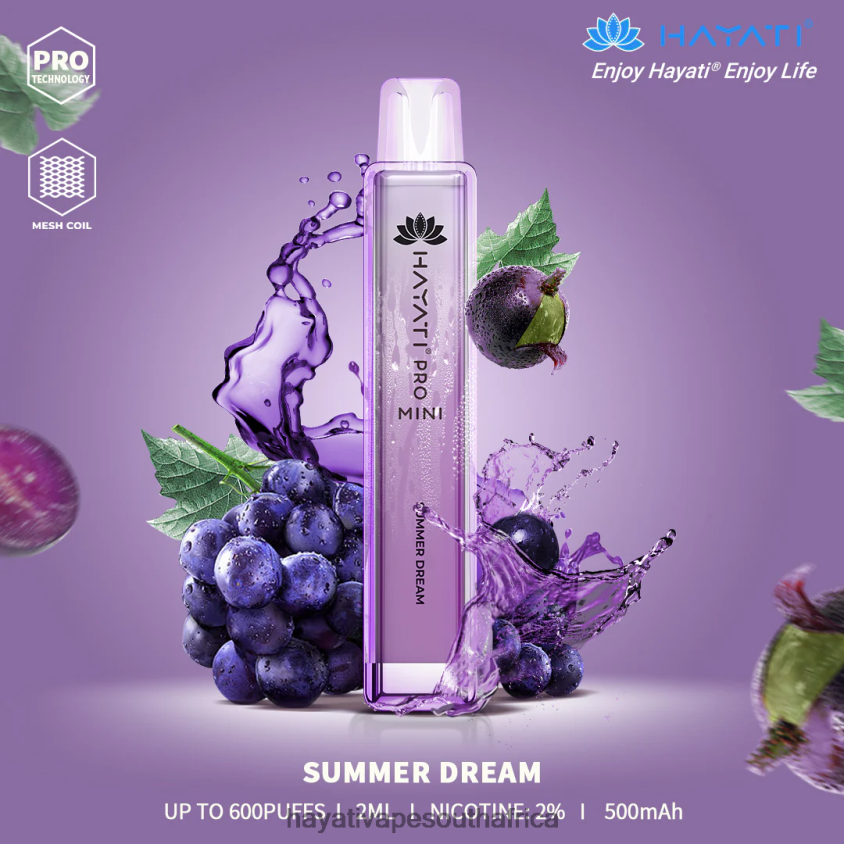 Hayati Vape South Africa - Hayati Pro Mini Disposable Summer Dream 46222V23