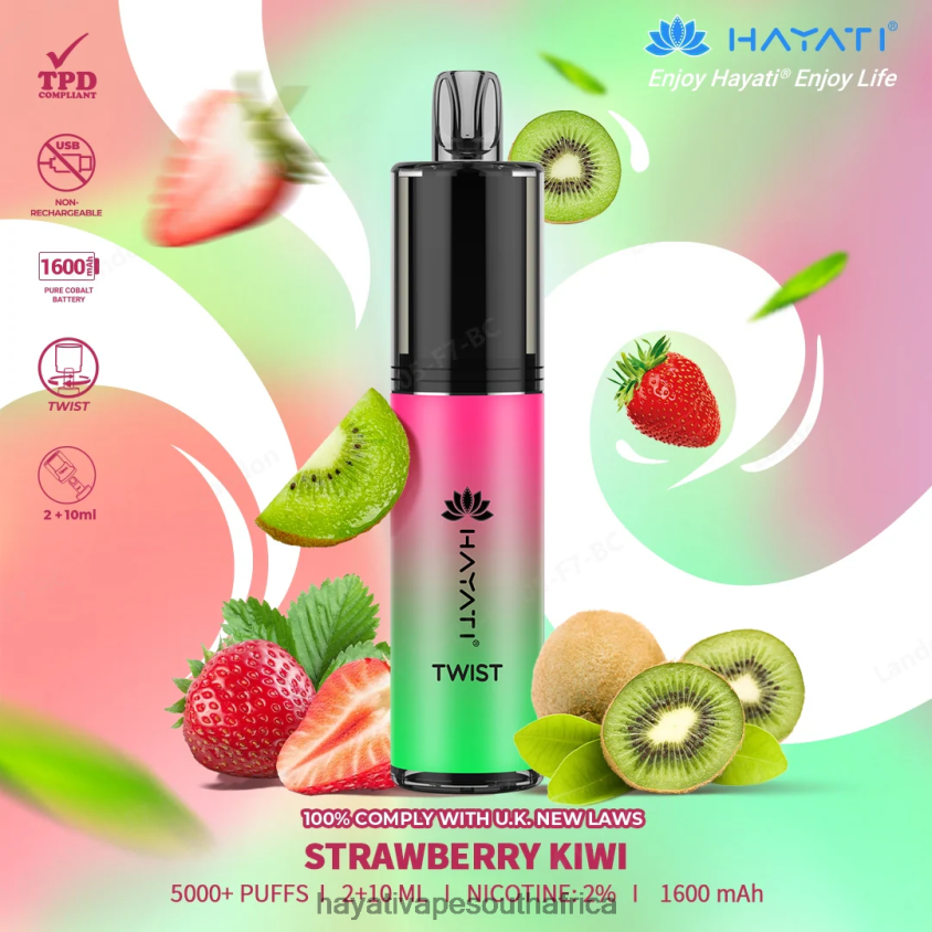 Hayati Vape South Africa - Hayati Twist Disposable Strawberry Kiwi 46222V83