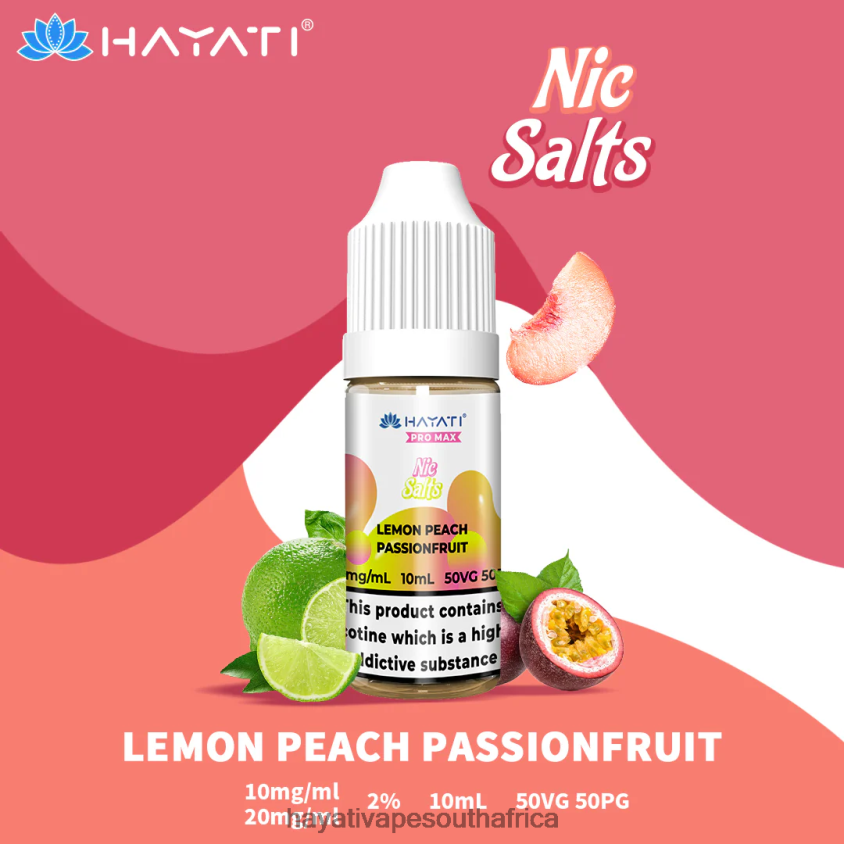 Hayati Cape Town - Hayati Pro Max Nic Salts Lemon Peach Passionfruit 46222V242