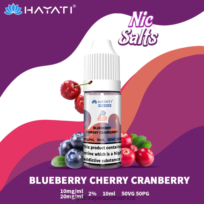 Hayati Vape Flavours - Hayati Pro Max Nic Salts Blueberry Cherry Cranberry 46222V234