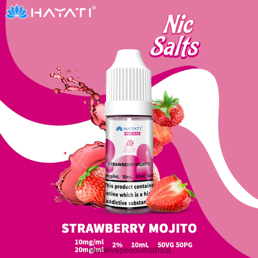 Hayati Vape Flavours - Hayati Pro Max Nic Salts Strawberry Mojito 46222V244