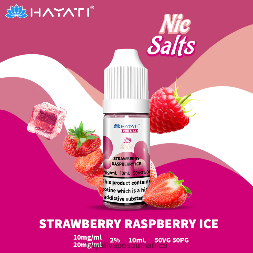 Hayati Vape Liquid - Hayati Pro Max Nic Salts Strawberry Raspberry Ice 46222V245