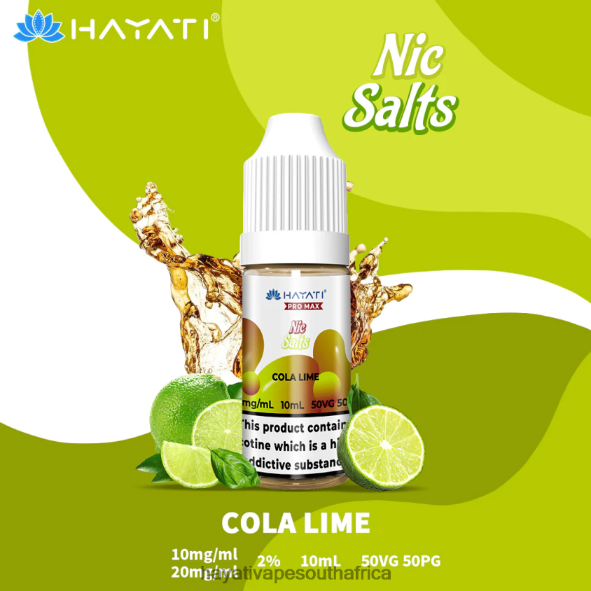Hayati Vape Review - Hayati Pro Max Nic Salts Cola Lime 46222V237