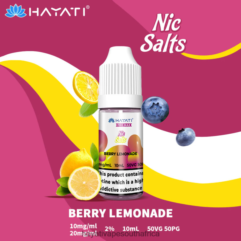 Hayati Vape Shop - Hayati Pro Max Nic Salts Berry Lemonade 46222V228