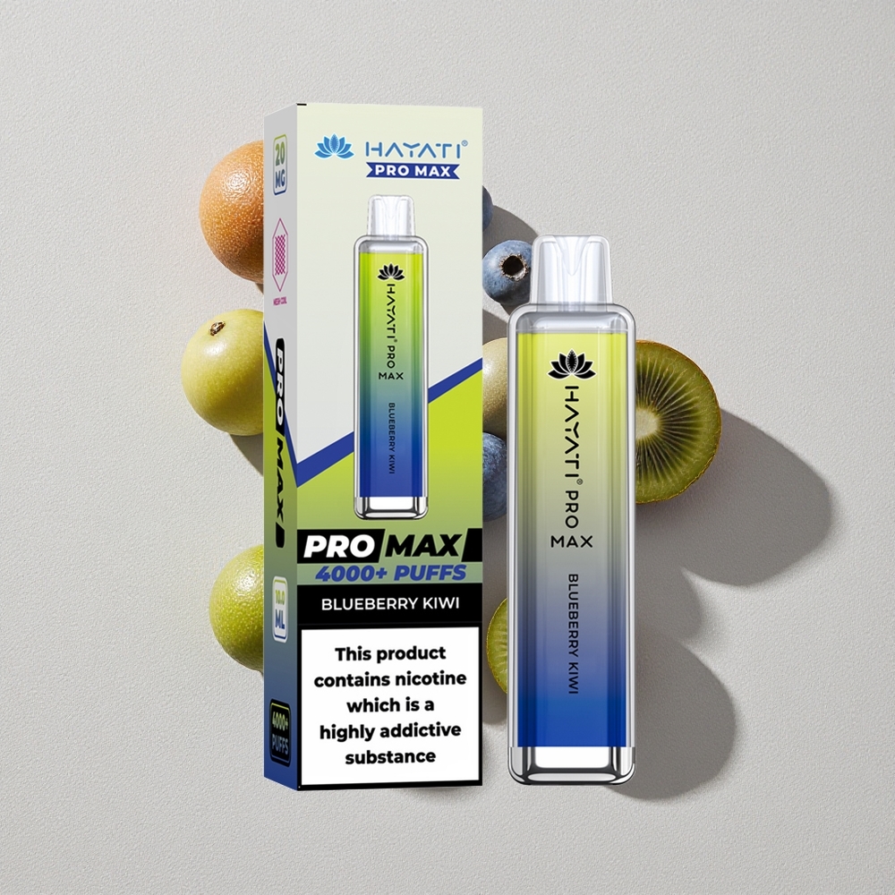 Blueberry Kiwi Hayati Pro Max 4000 Puffs Disposable Vape with Rechargeable Battery