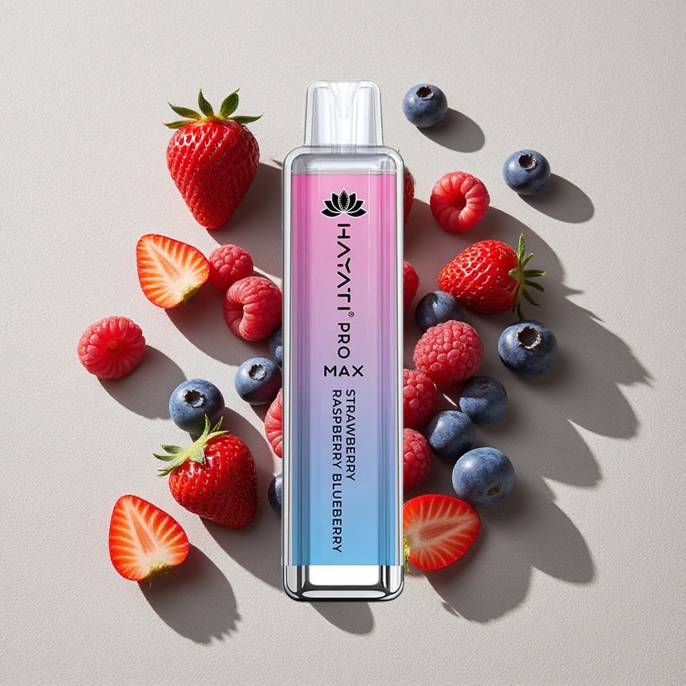 Strawberry Raspberry Blueberry Hayati Pro Max 4000 Puffs Rechargeable Disposable Vape