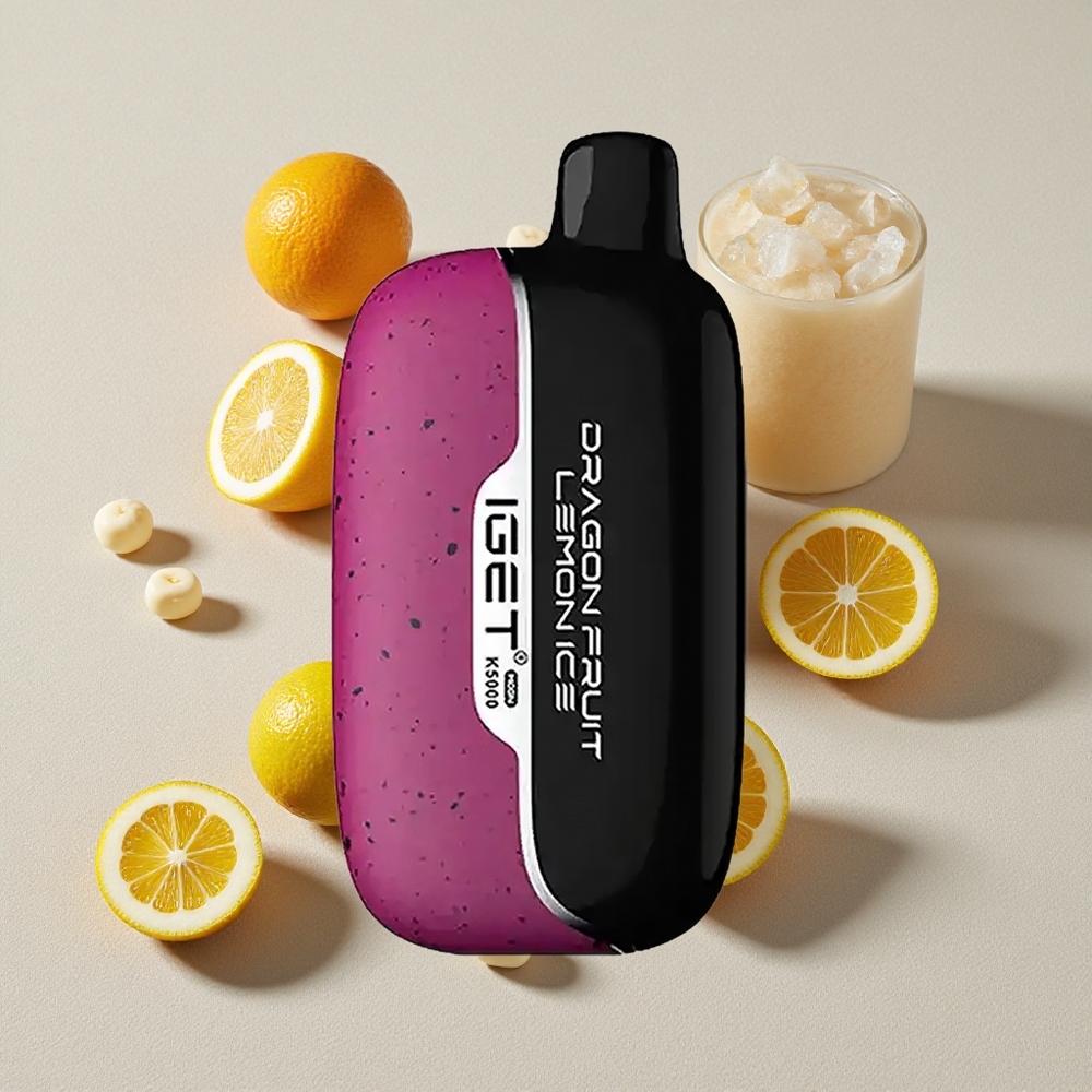 Dragon Fruit Lemon Ice IGET Moon K5000 Puffs Disposable Vape