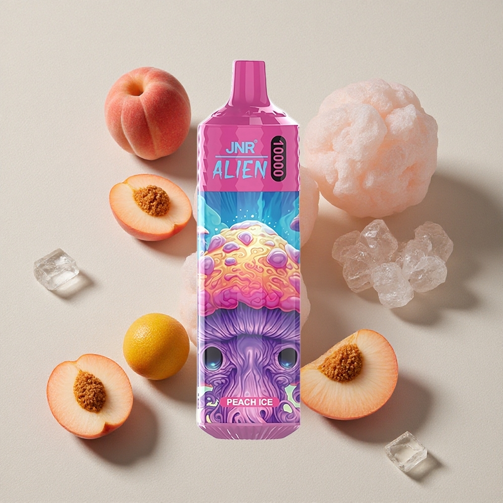 Peach Ice JNR Alien 10000 Puffs RGB
