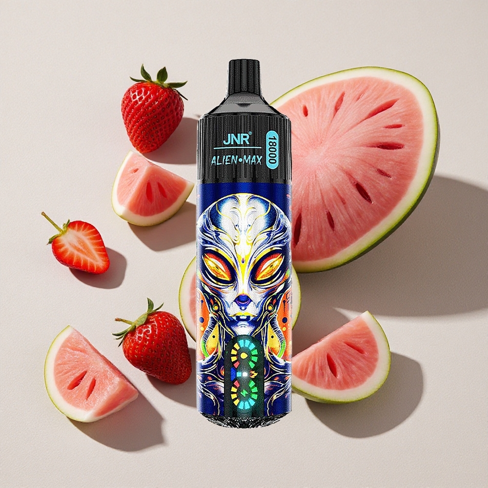 Strawberry Watermelon Bubblegum JNR Alien Max 18000 Puffs Smart LED Display
