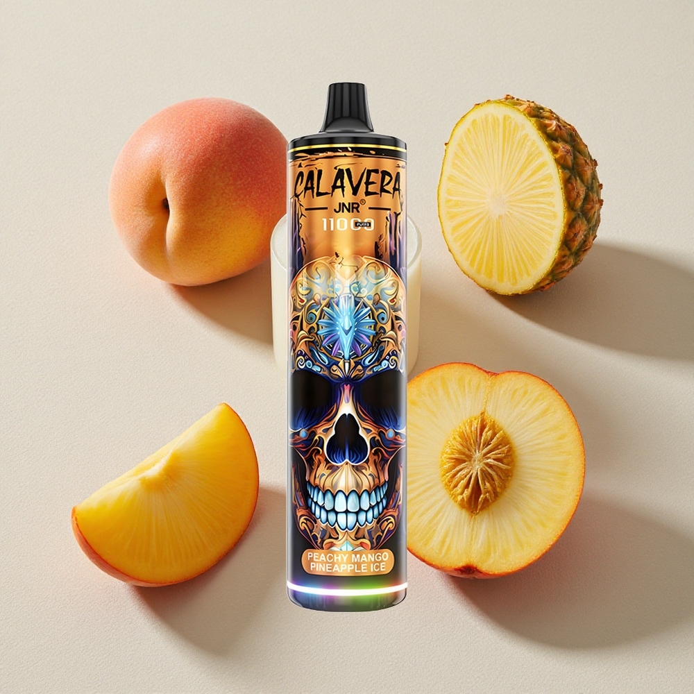 Peach Mango Pineapple Ice JNR Calavera 11000 Puffs Disposable Vape