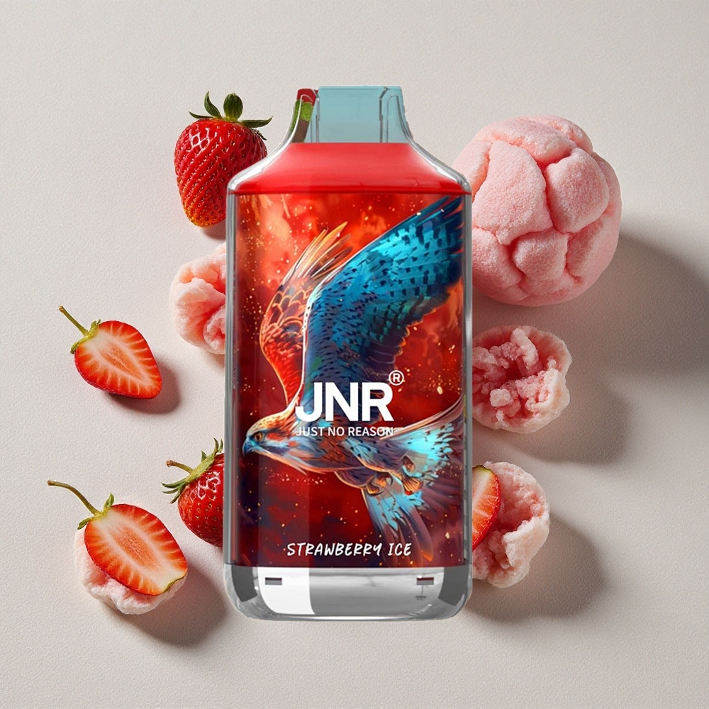 Strawberry Ice JNR Falcon 16000 Puffs Dual Mesh Disposable Vape