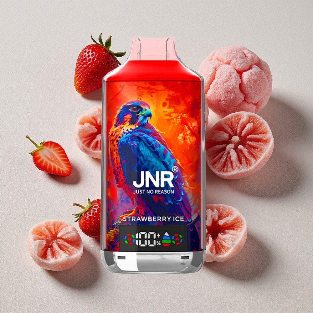 Strawberry Ice JNR Falcon X 18000 Puffs Digital Display