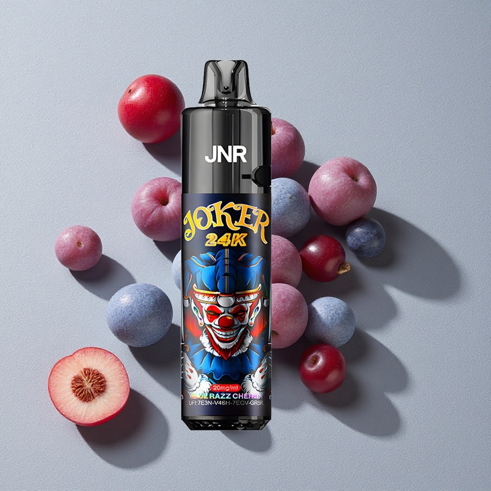 Blue Razz Cherry JNR Joker 24K Puffs Refillable Disposable Vape