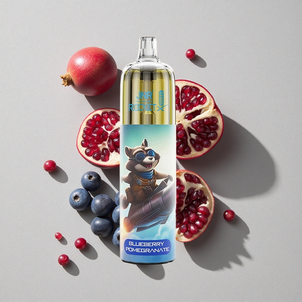 Blueberry Pomegranate JNR Rocket-X 12400 Puffs Adjustable Airflow