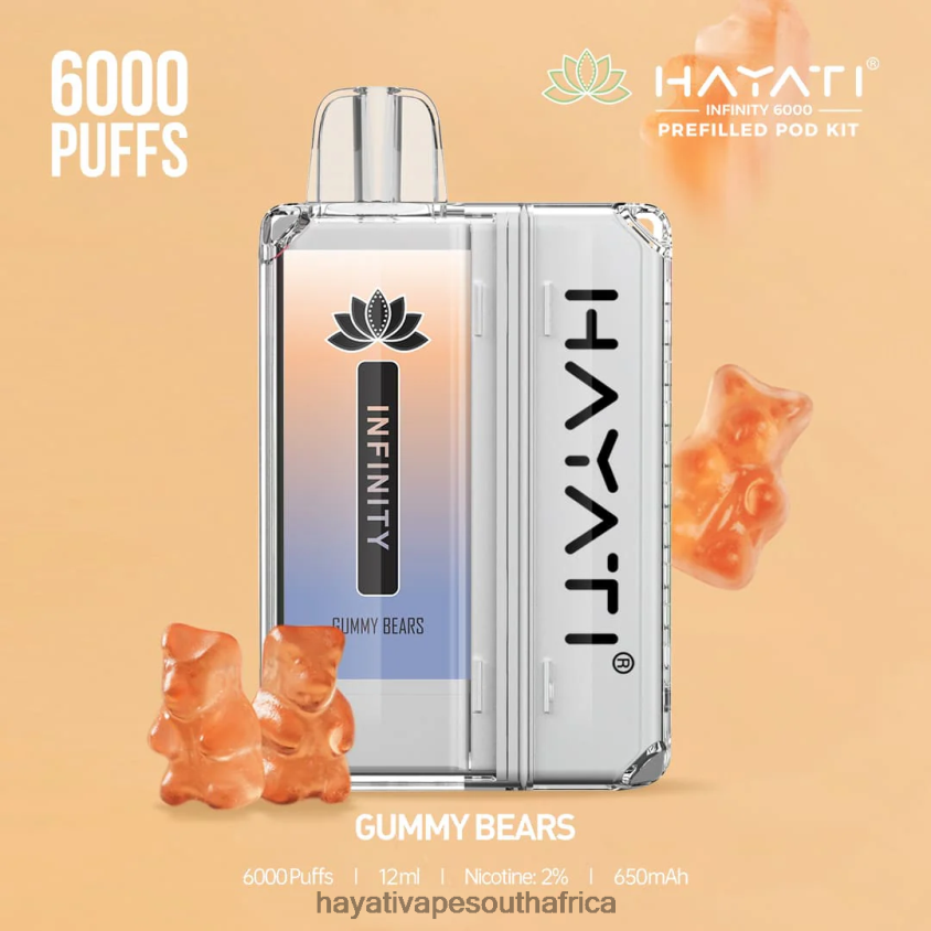 Hayati South Africa - Hayati Infinity 6000 Pod Kits Gummy Bears 46222V151