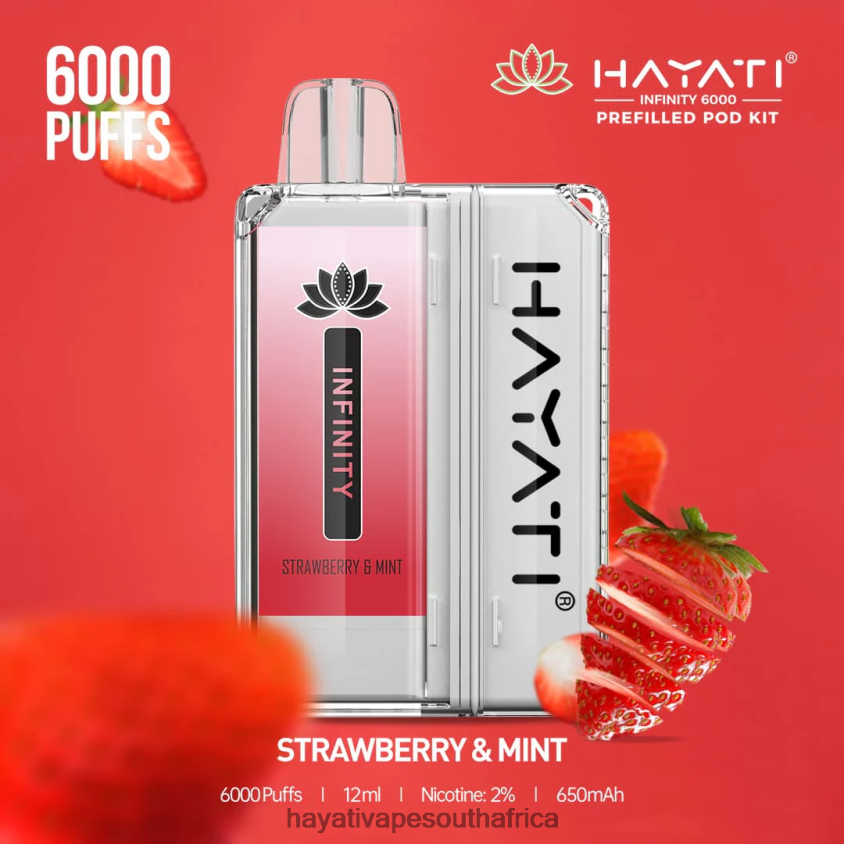 Hayati Vape Price - Hayati Infinity 6000 Pod Kits Strawberry & Mint 46222V160