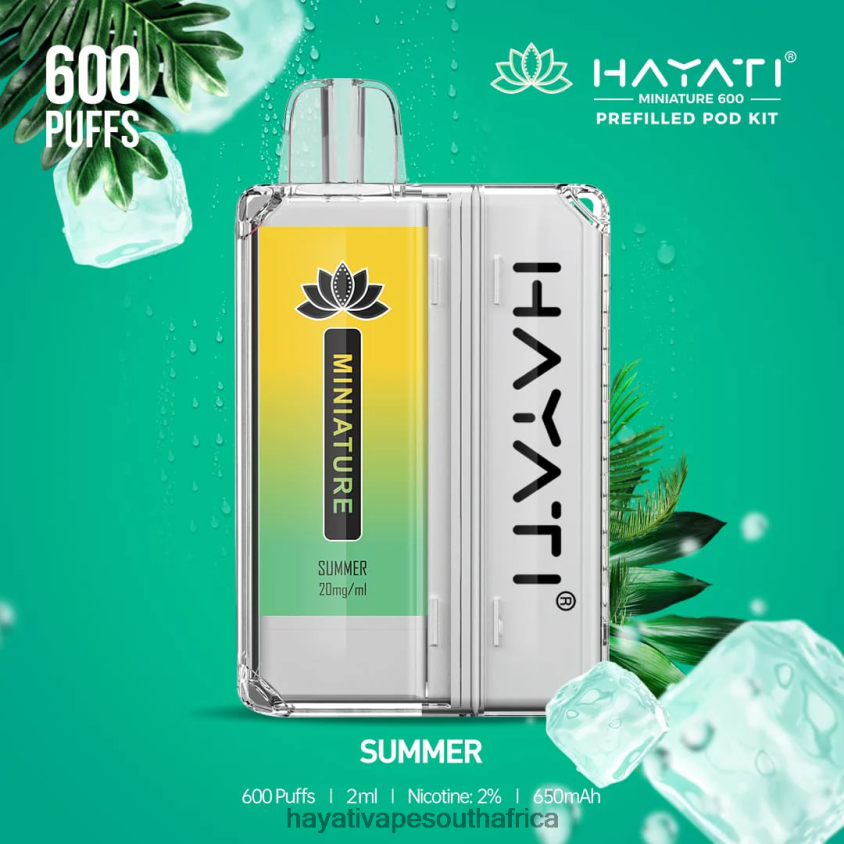 Hayati Vape Shop - Hayati Miniature 600 Pod Kits Summer 46222V48
